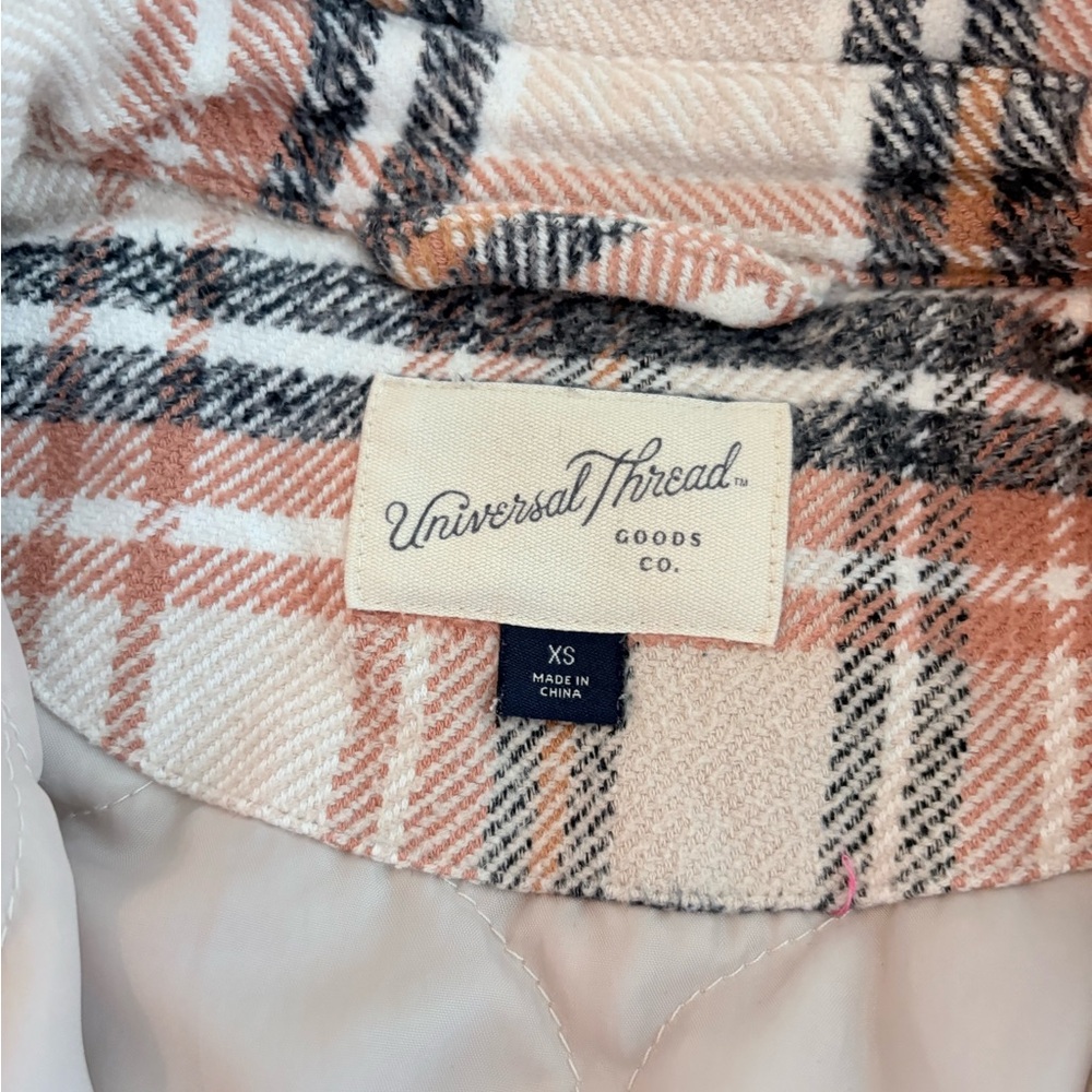 Universal Thread Plaid Shacket/Utility Jacket - C… - image 2
